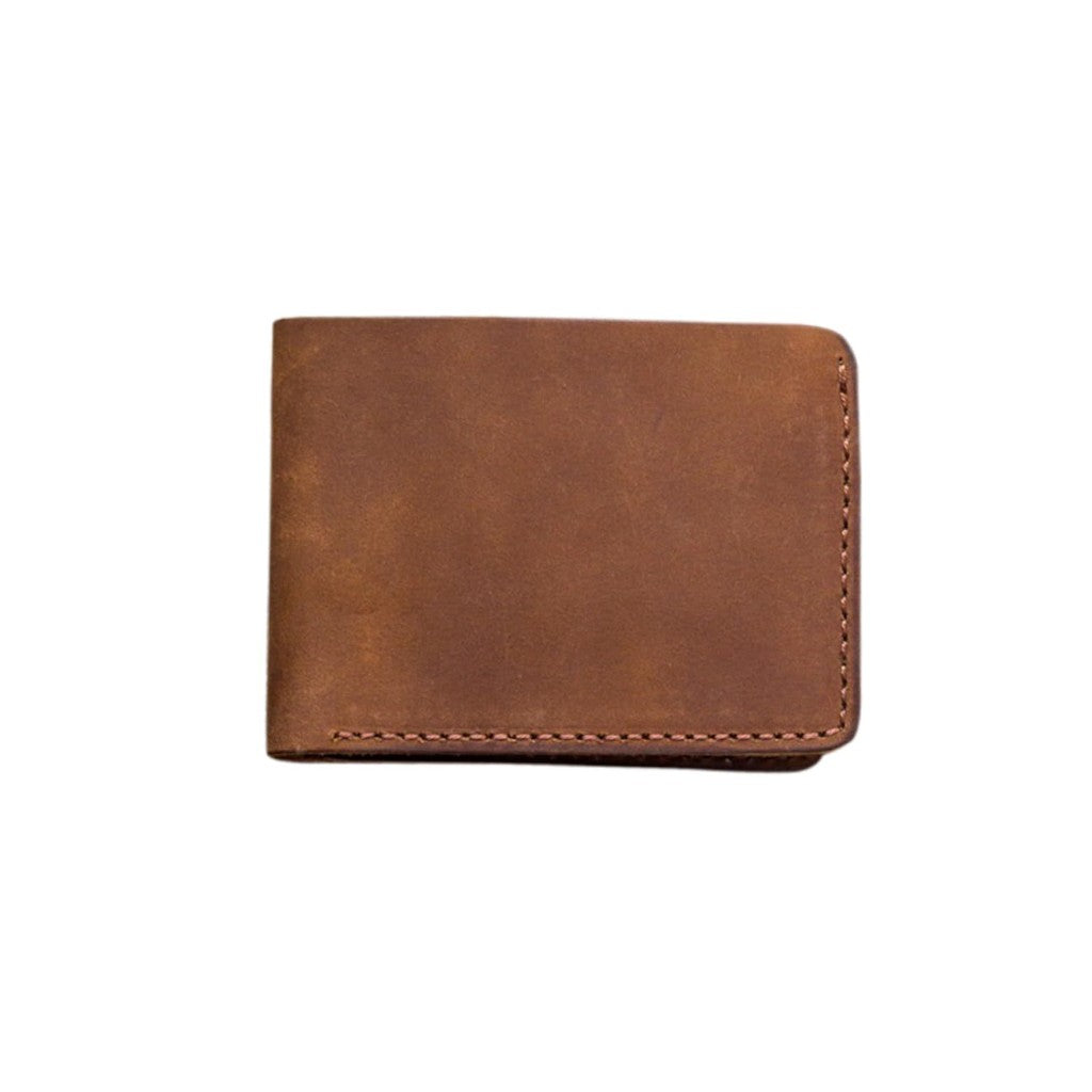 Genuine Leather Bifold Card and Cash Compartment Wallet for Men